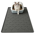 Garoopion Silicone Cat Litter Mat 24×16 inch, Easy to Clean, Gray