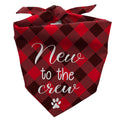 New Puppy Announcement Dog Bandana, Adopted Puppies Reveal Gift for Owner, Dogs Birthday Supplies Gifts, Triangle Bibs Scarf for Medium Pets (Red)