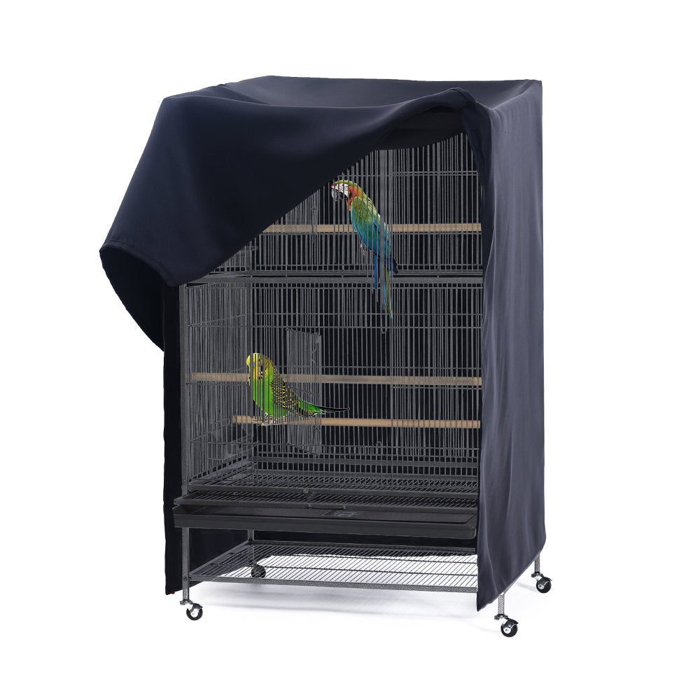 PONY DANCE Pets Product Universal Birdcage Cover Blackout & Breathable Birdcage Cover for Pets' Good Night, Small, Black, 21 Inches L x 21 W x 28 H
