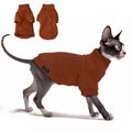 JL WarmPaws Sphynx Cat Clothes Fleece Cats&Small Dogs Pullover Sweater