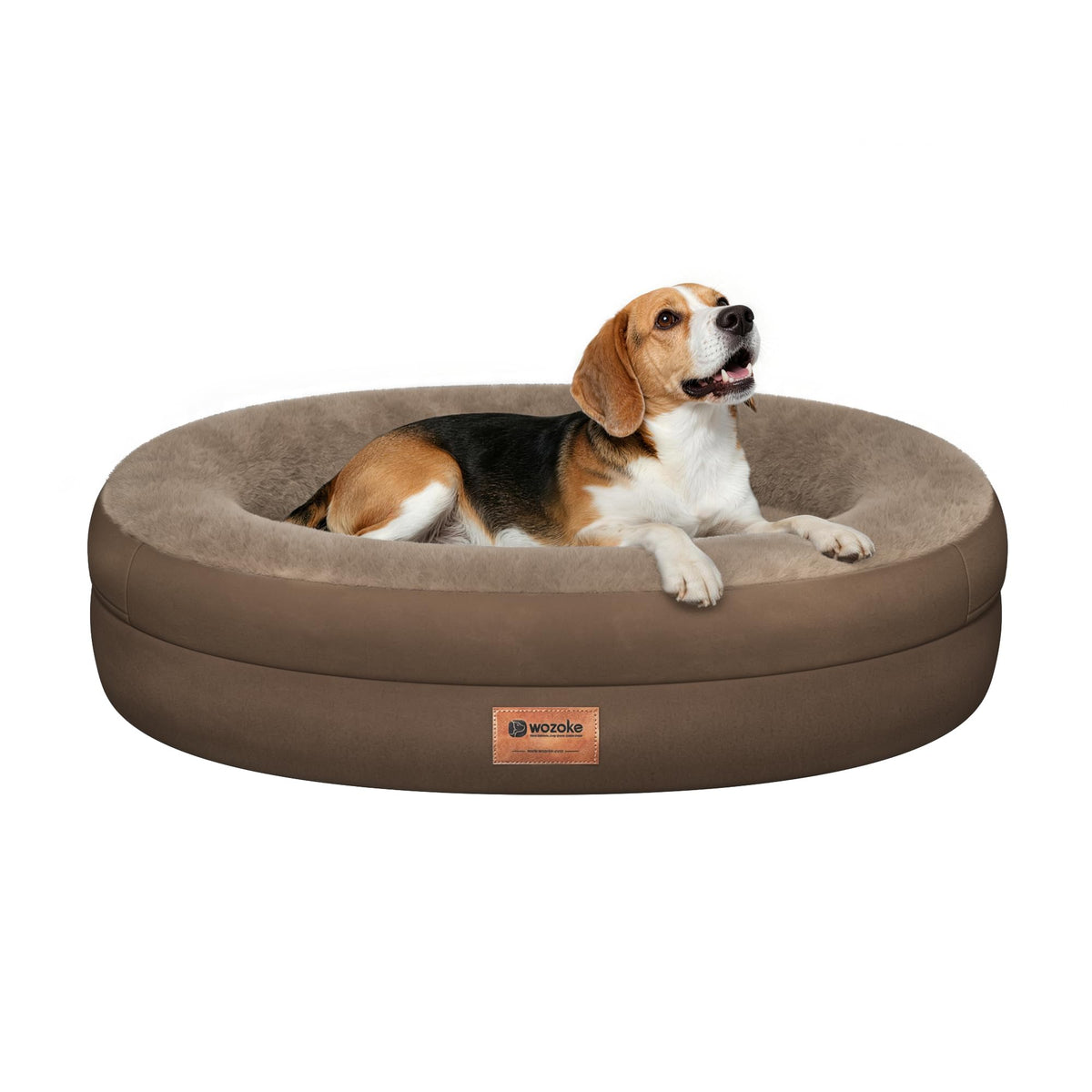 WOZOKE Waterproof Orthopedic Dog Bed for Medium Dogs, Black