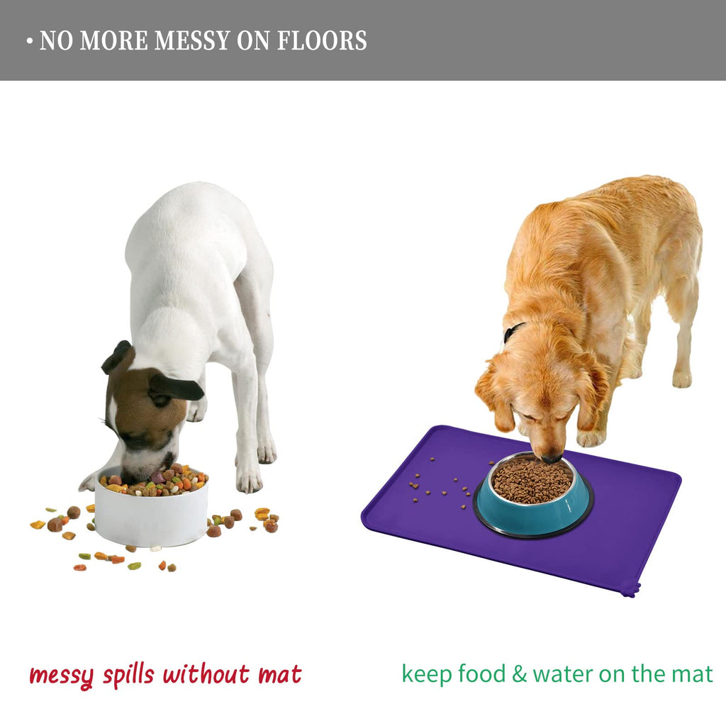 Reopet Silicone Pet Feeding Mat - Waterproof & Non-Slip Dog Cat Placemat