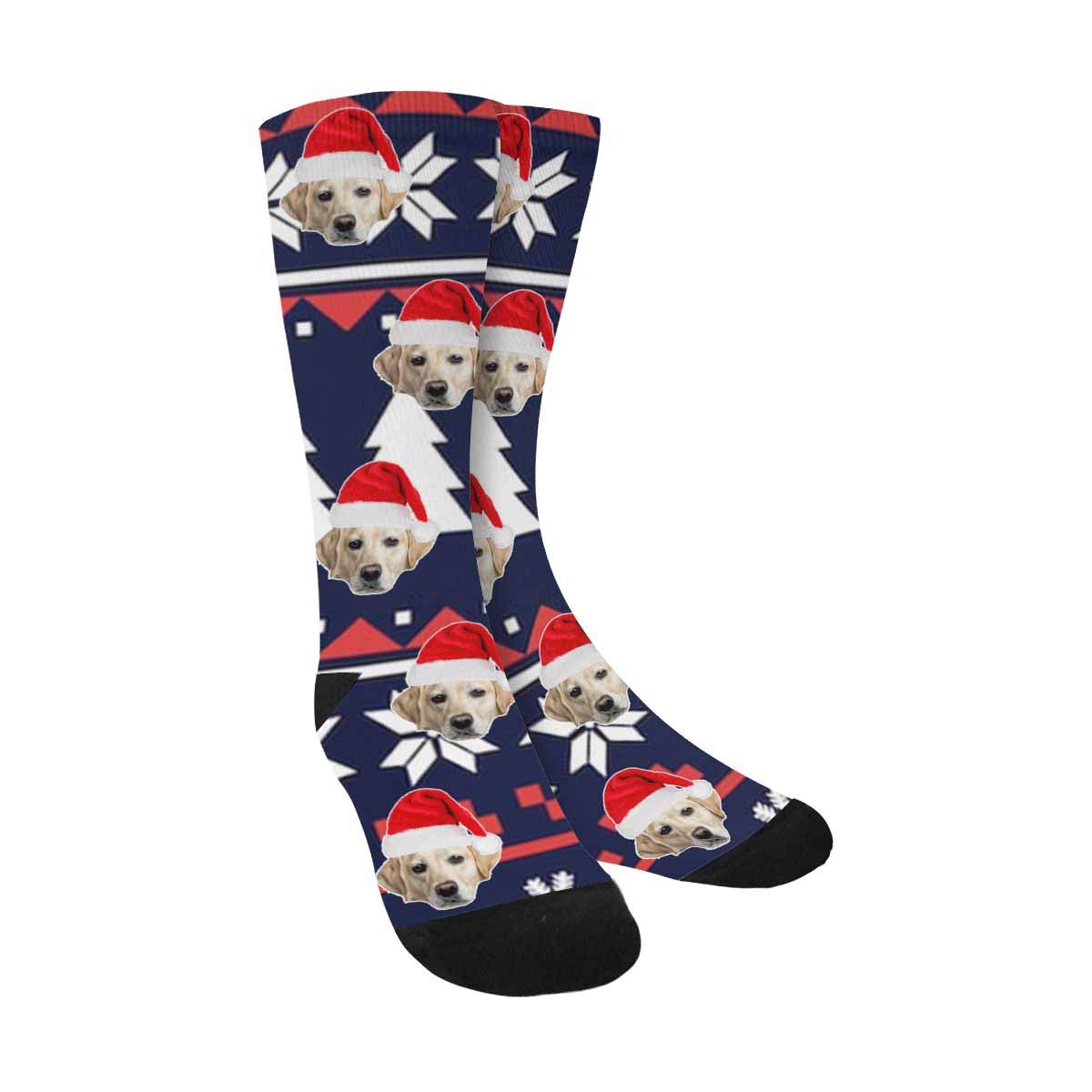 Custom Personalized Tie Dye Socks With Face - Funny Customized Socks for Men and Women Dog Lovers