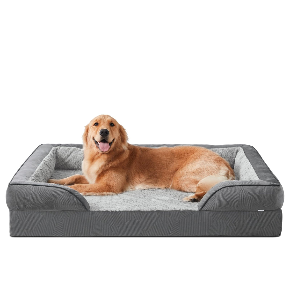 INVENHO Orthopedic Medium Dog Dogs, Egg-Crate Foam Dog Couch with Washable Removable Cover, Waterproof Lining and Nonskid Bottom