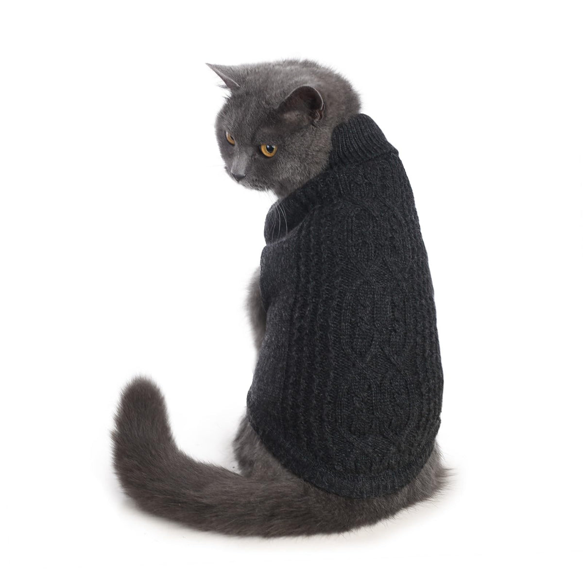 Jnancun Cat Sweater Stretchy,19 Colors,6 Sizes,Snug Winter Cat/Dog Outfit