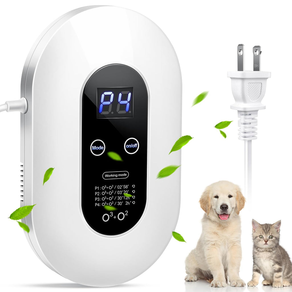 Ozone Odor Eliminator for Strong Odor 99% Cat Litter Deodorizer Dog Poof