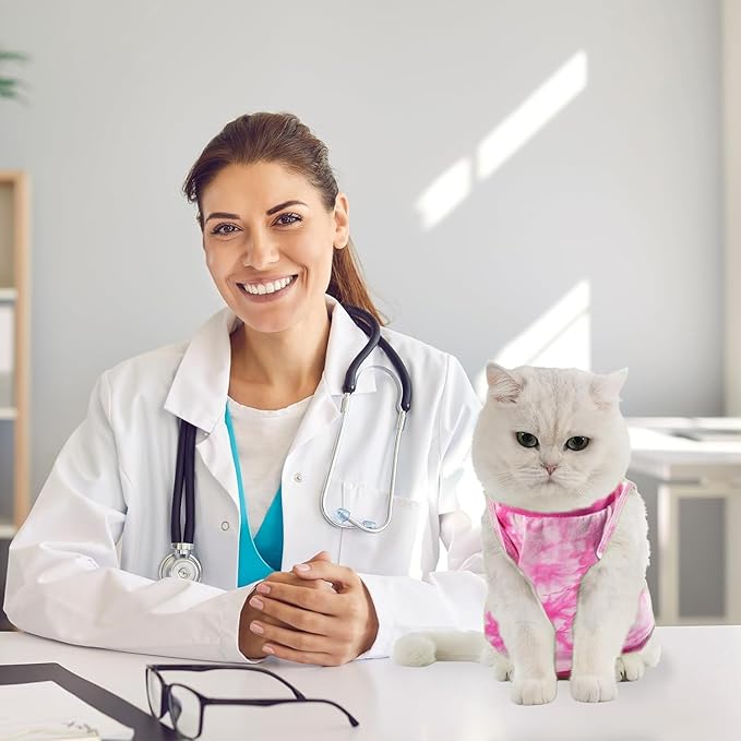 Avont Cat Recovery Suit - Kitten Onesie for Cats After Surgery
