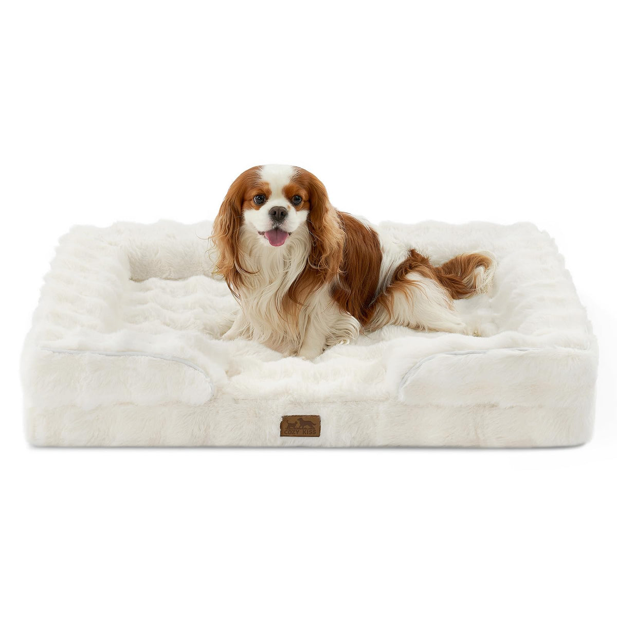 COZY KISS Warm Orthopedic Extra Large Dog Bed, XL 44x32 inch, Beige