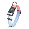 Roses&Poetry Reflective Dog Collar with Gradient Azure, Adjustable Durable Pet Collars for Small Medium Large Dogs (Azure-S)