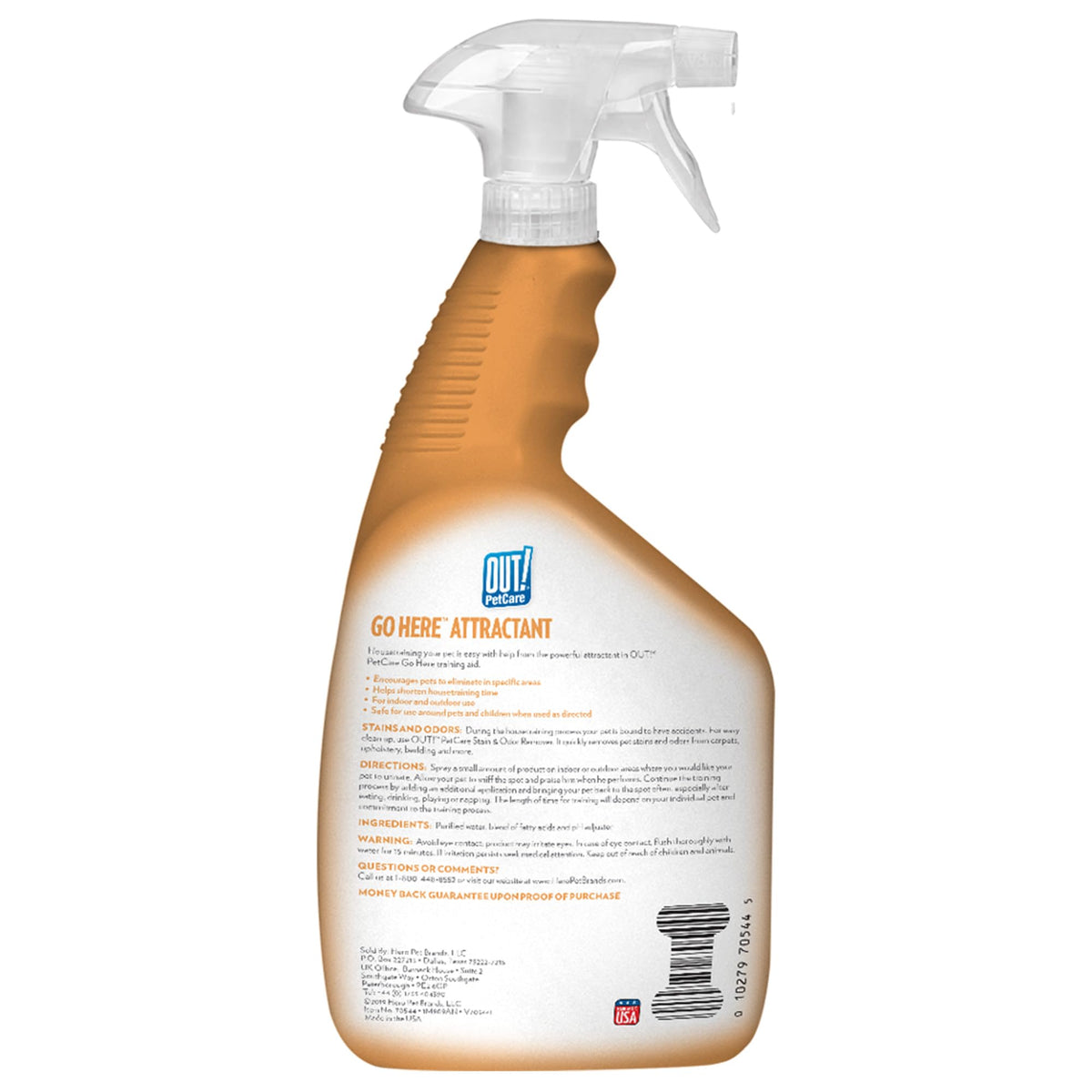 OUT! PetCare Pee Here Attractant, Potty Training Spray for Dogs, 32oz
