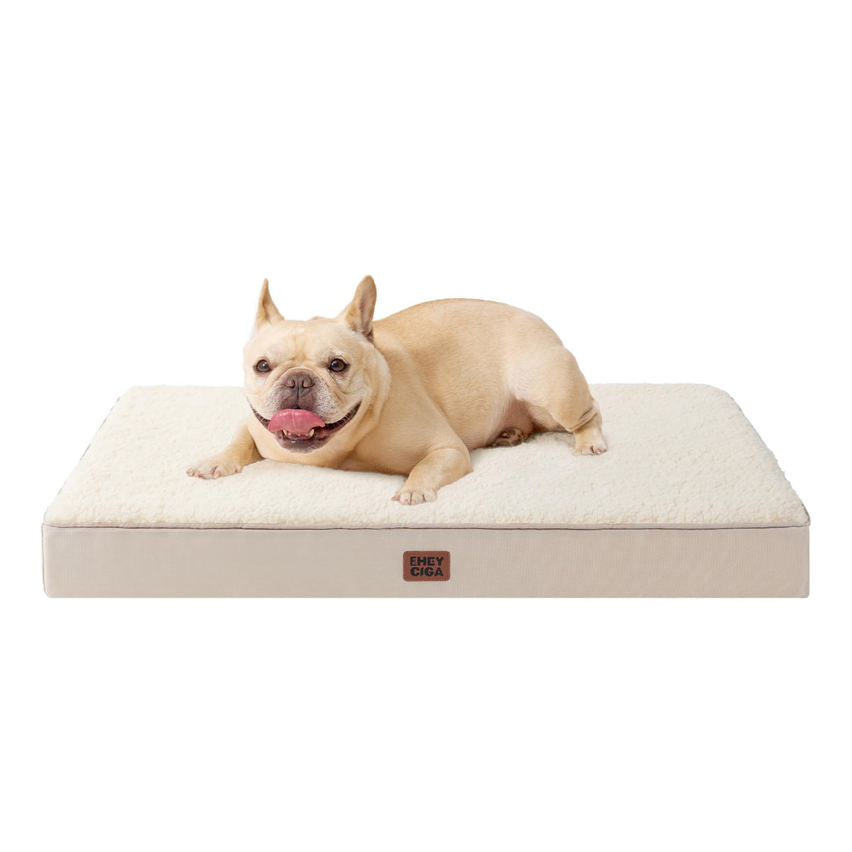 EHEYCIGA Orthopedic Dog Beds, Egg Crate Dog Bed Pet Mat with Washable Removable Cover, All Size Dogs
