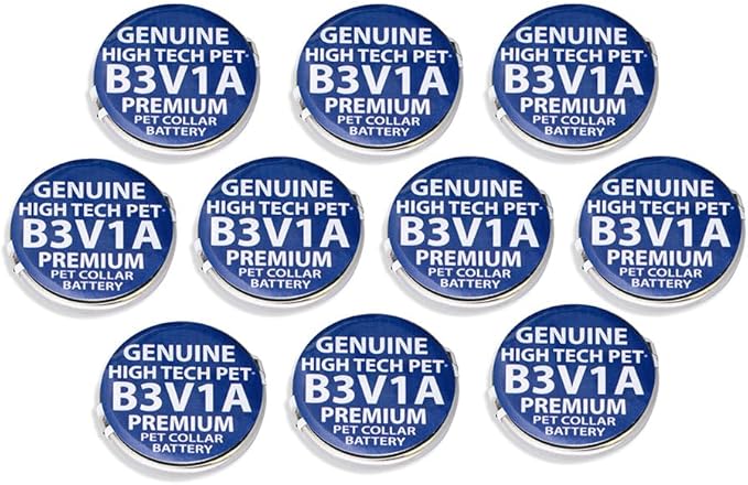 Genuine High Tech Pet Brand B3V1A Premium Class A (320 mAH) Battery 10 Pack for MS-5 Automatic Pet Door Collar