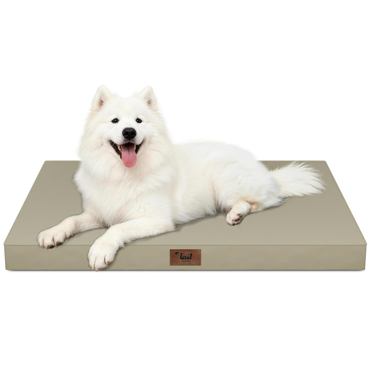 Tail Stories Large Waterproof Orthopedic Dog Bed with Egg Crate Foam