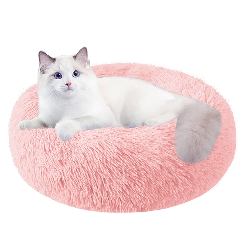 Cat Beds for Indoor Cats,20 Inch Dog Bed for Small Melium Large Dogs, Washable-Round Pet Bed for Puppy and Kitten with Slip-Resistant Bottom