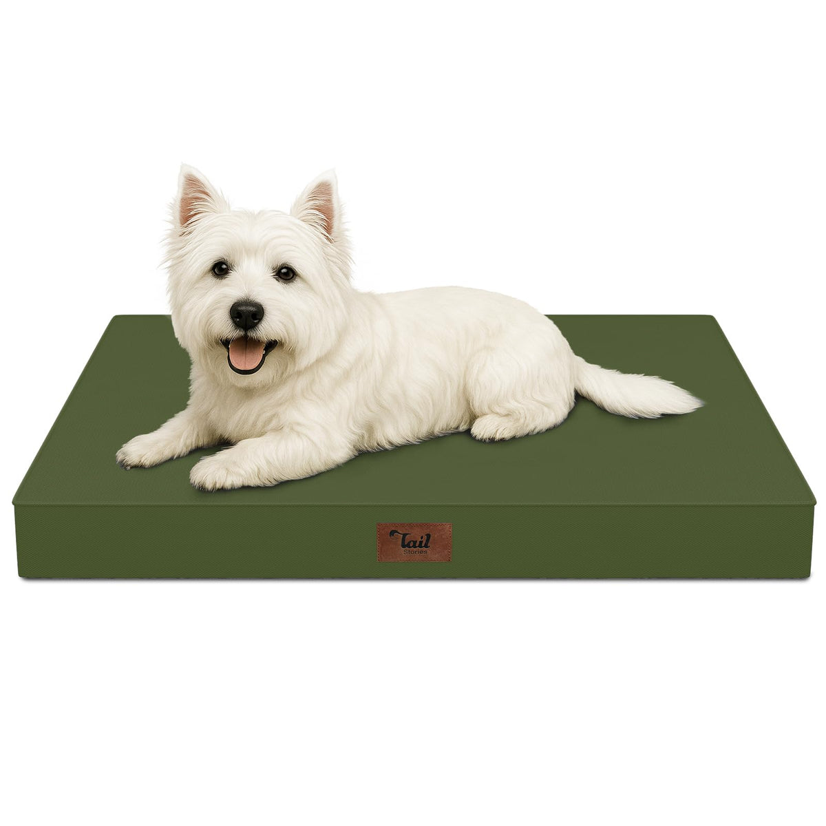 Tail Stories Waterproof Orthopedic Dog Crate Bed for Small Dogs & Cats