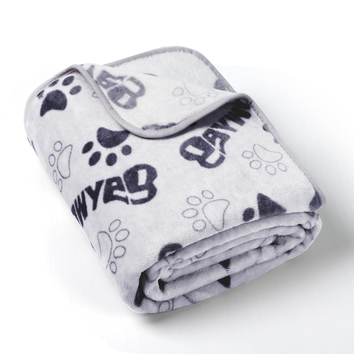 Gowyeg Dog Blanket for Small Medium Dogs 41"x31", Soft Reversible Cute Paw