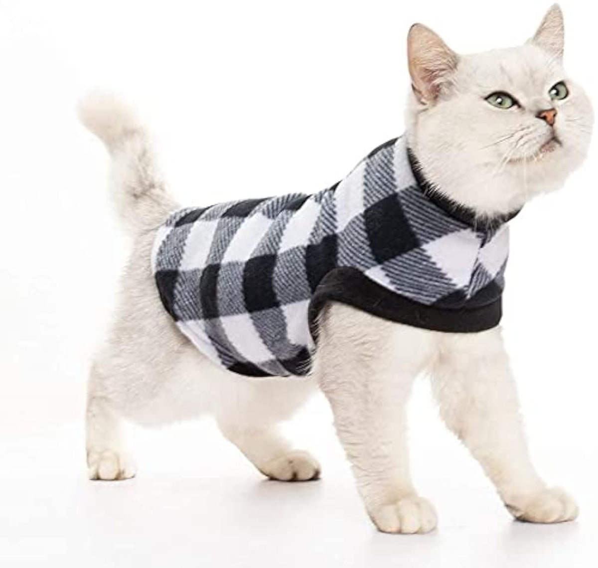 EXPAWLORER Cat Sweater Warm Fleece Pet Clothes for Cats Only