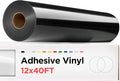 Sooez Black Permanent Vinyl - 12" x 40 FT Adhesive Roll