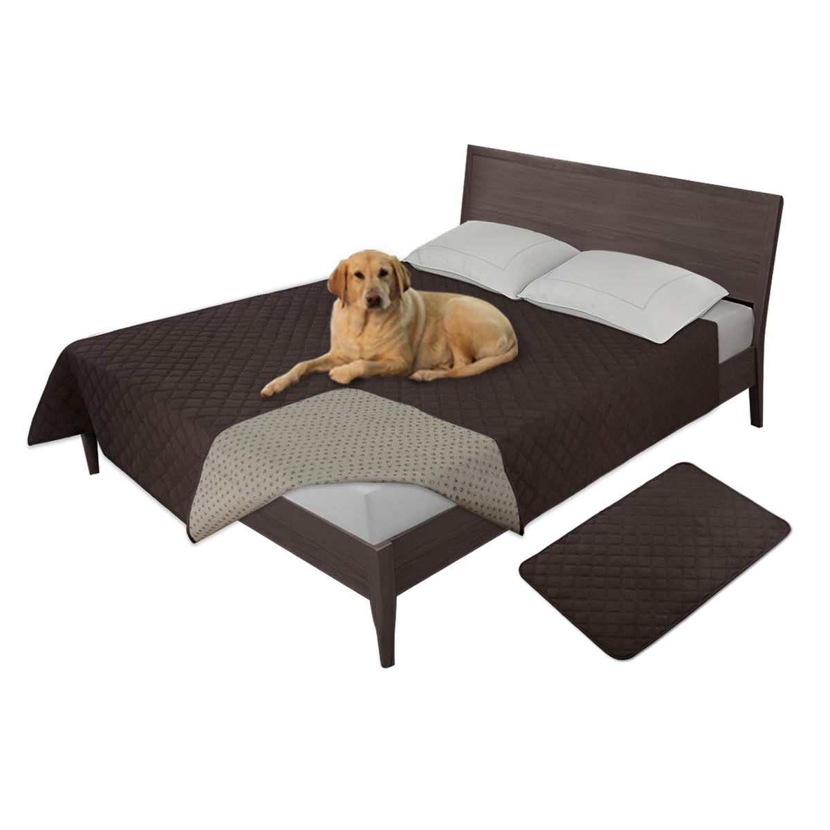 Easy-Going Waterproof Dog Bed Cover, Non-Slip Pet Blanket, 52x82in