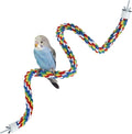 Mygeromon Bird Rope Perches Cage Climbing Accessories (41inch Metal nut)