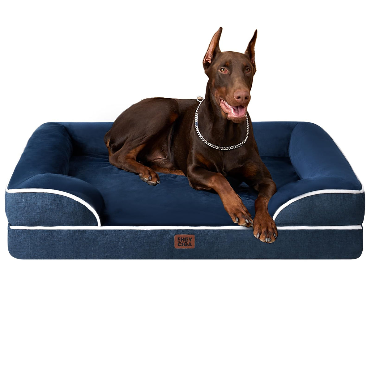 EHEYCIGA Orthopedic XXL Dog Bed, Waterproof Washable XL Big Pet Bed 48"