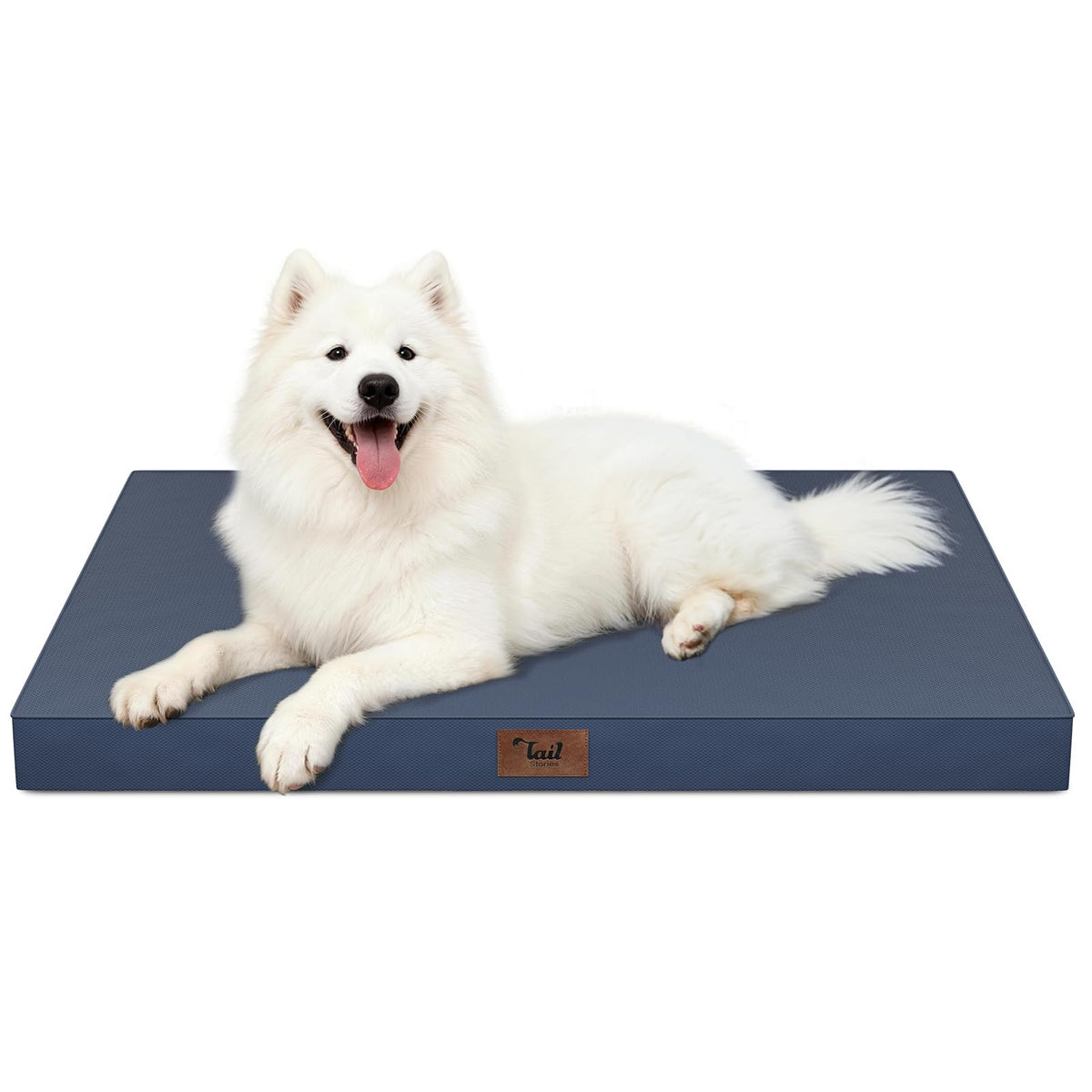 Tail Stories Large Waterproof Orthopedic Dog Bed with Egg Crate Foam