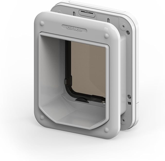 Cat Mate Microchip Activated Cat Flap (360) for Cats & Small Dogs, White