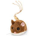 Migipaws Interactive MigiMouse Cat Toy 360° Rolling & Spin with Wiggling Tail for Indoor Cats Smart Motion Sensor, Realistic Squeak, Rechargeable Plush Kitten Toy (Brown)