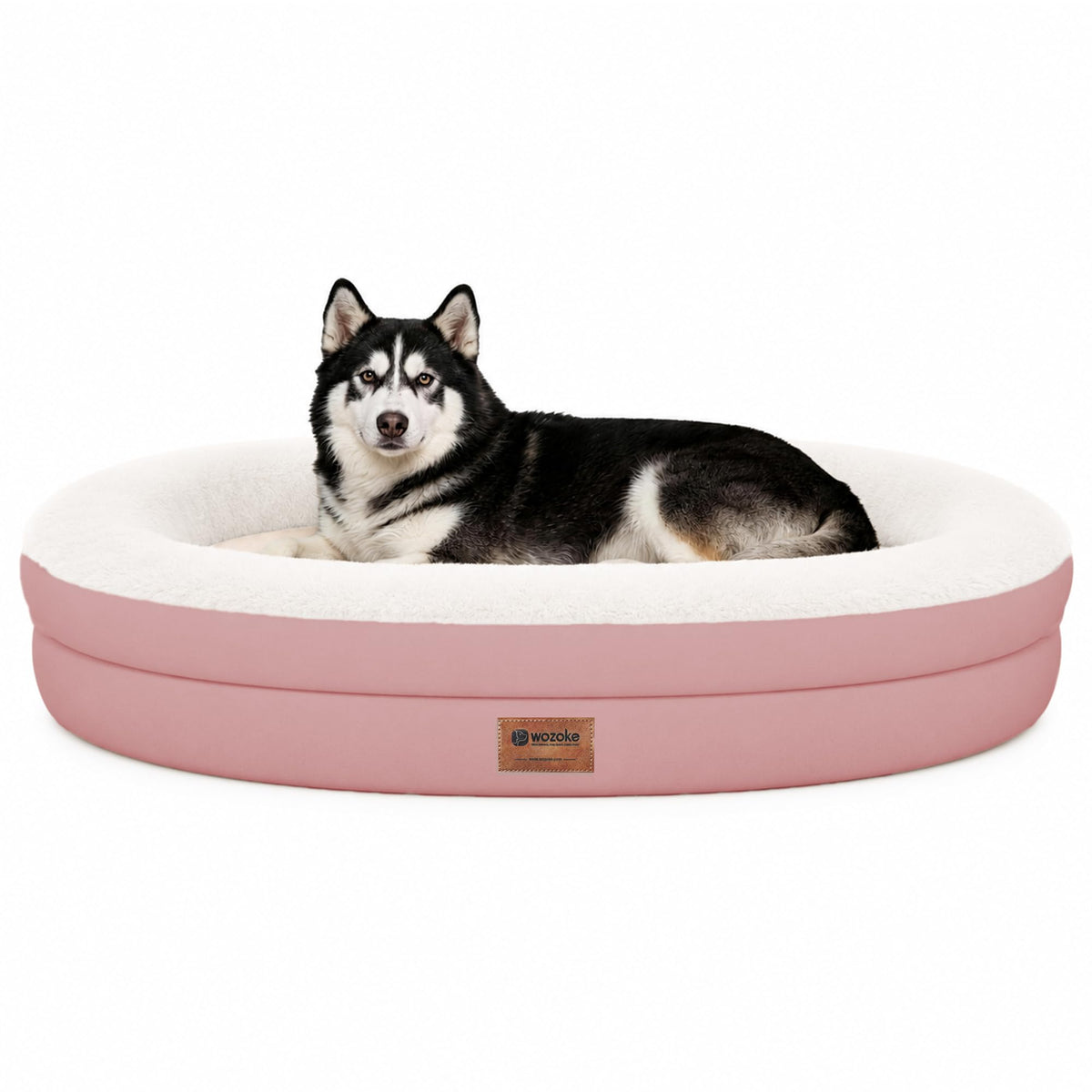 WOZOKE Waterproof Orthopedic Dog Bed for Medium Dogs, Black