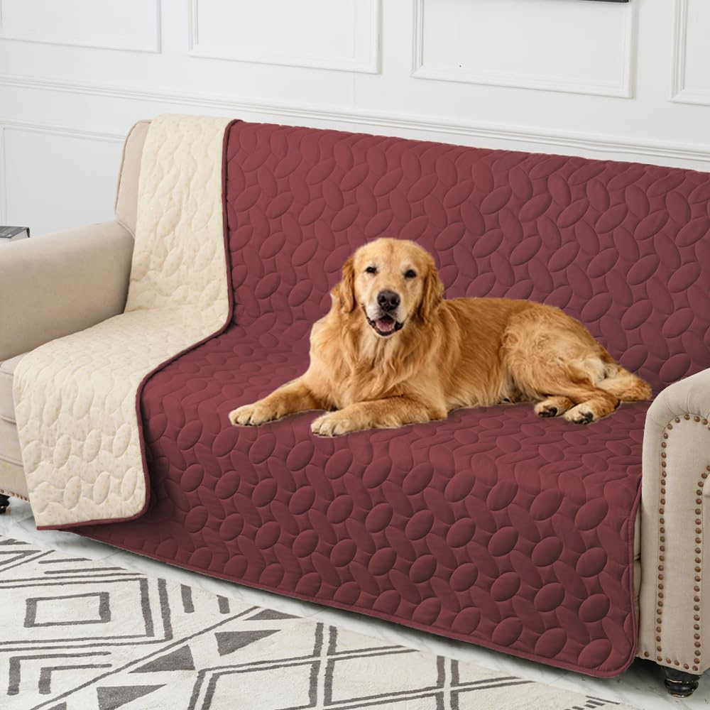 Ameritex Pet Bed Cover Dog Bed Blanket for Sofa and Furniture Waterproof New Pattern Design (30x70 Inch, Light Grey)