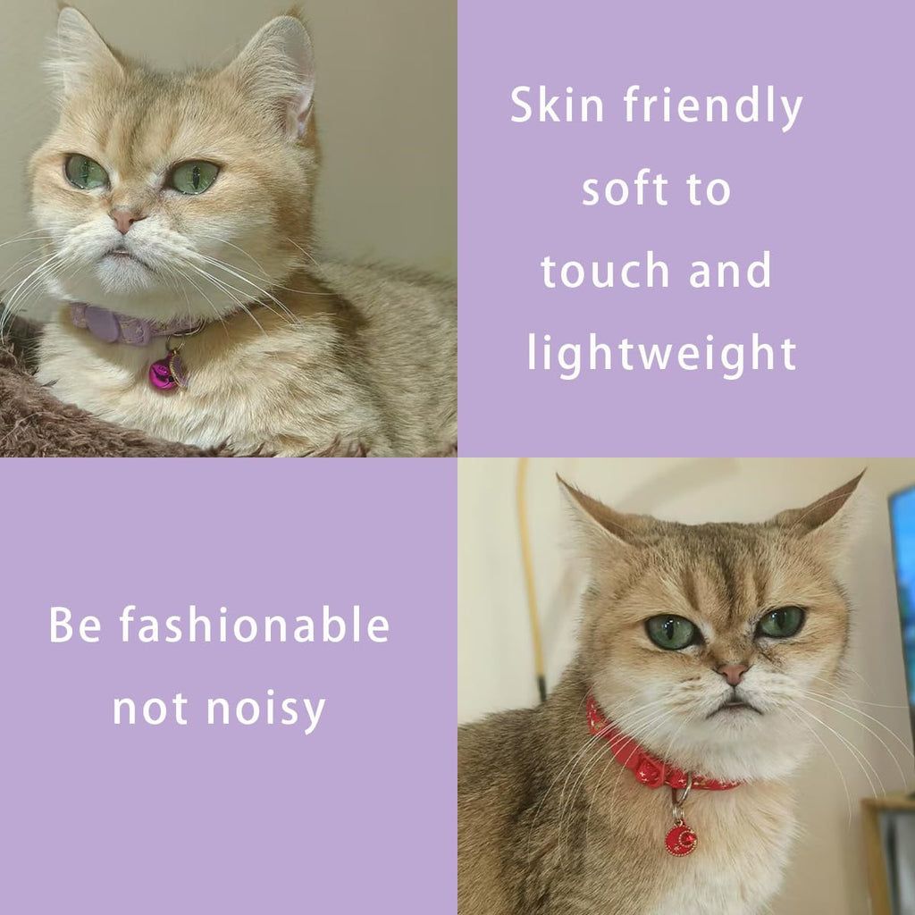 Yizepet Cat Collars with Bells, Breakaway Kitten Collar, Cute Kitty Collar, Pet Supplies Accessories