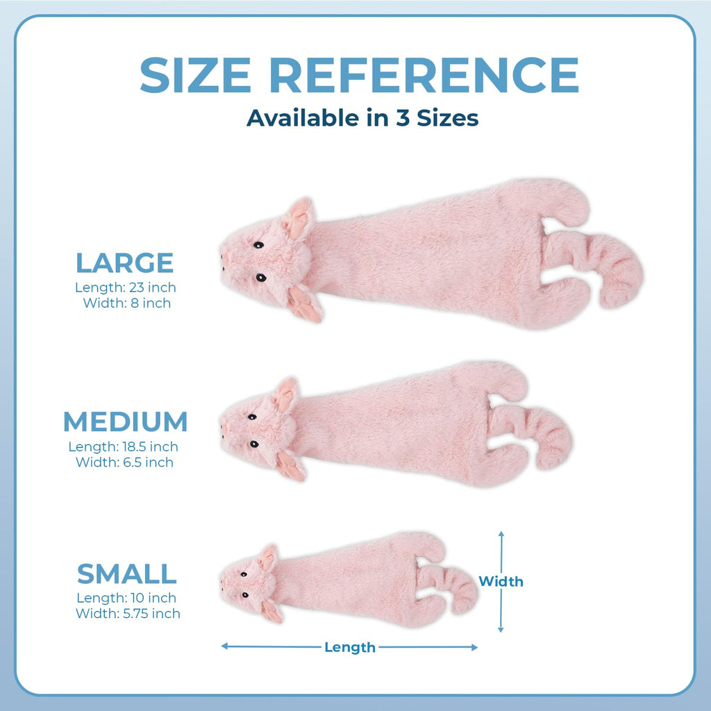 Best Pet Supplies Squeaky Dog Toys with Soft Durable Fabric for Small, Medium and Large Pets Interactive Toy for Indoor Play, Supports Active Biting and Play - Hare, Pig, Small