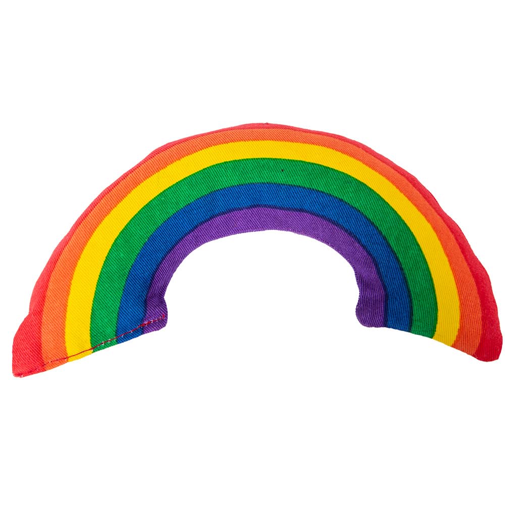 Yeowww! Catnip Rainbow Toy for Cats - Colorful Arch Shape - Durable Cotton Twill - Made in the USA - Stuffed with Organically Grown Catnip
