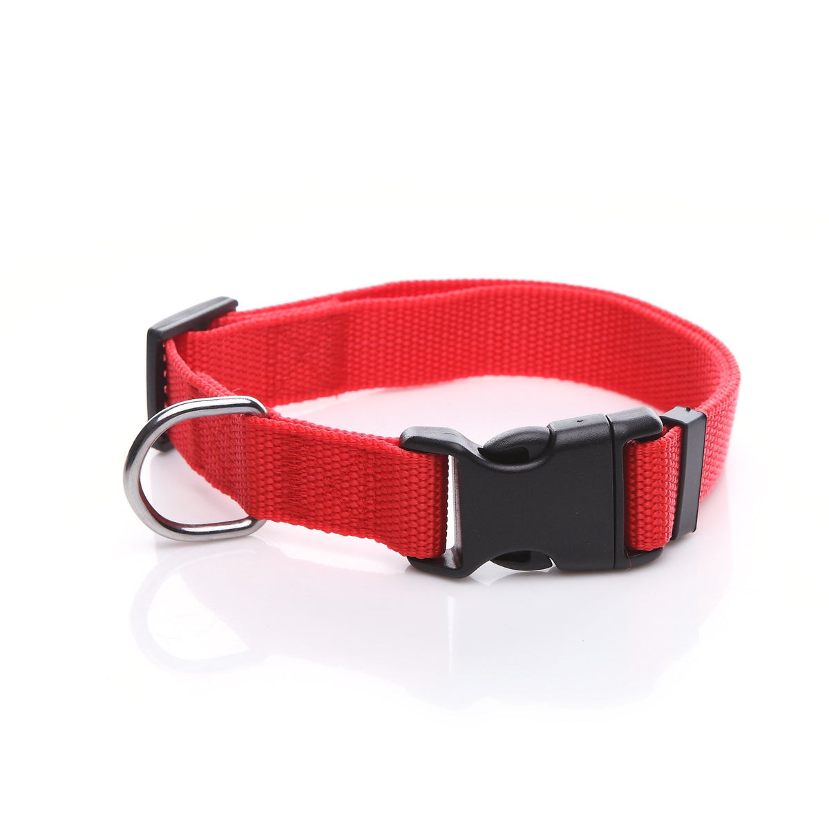 Adjustable Nylon Dog Collar, pet Collar 1 Inch 3/4 Inch 5/8 Inch Wide, for Large Medium Small Dogs (L(1" x 16-23"), Brown)