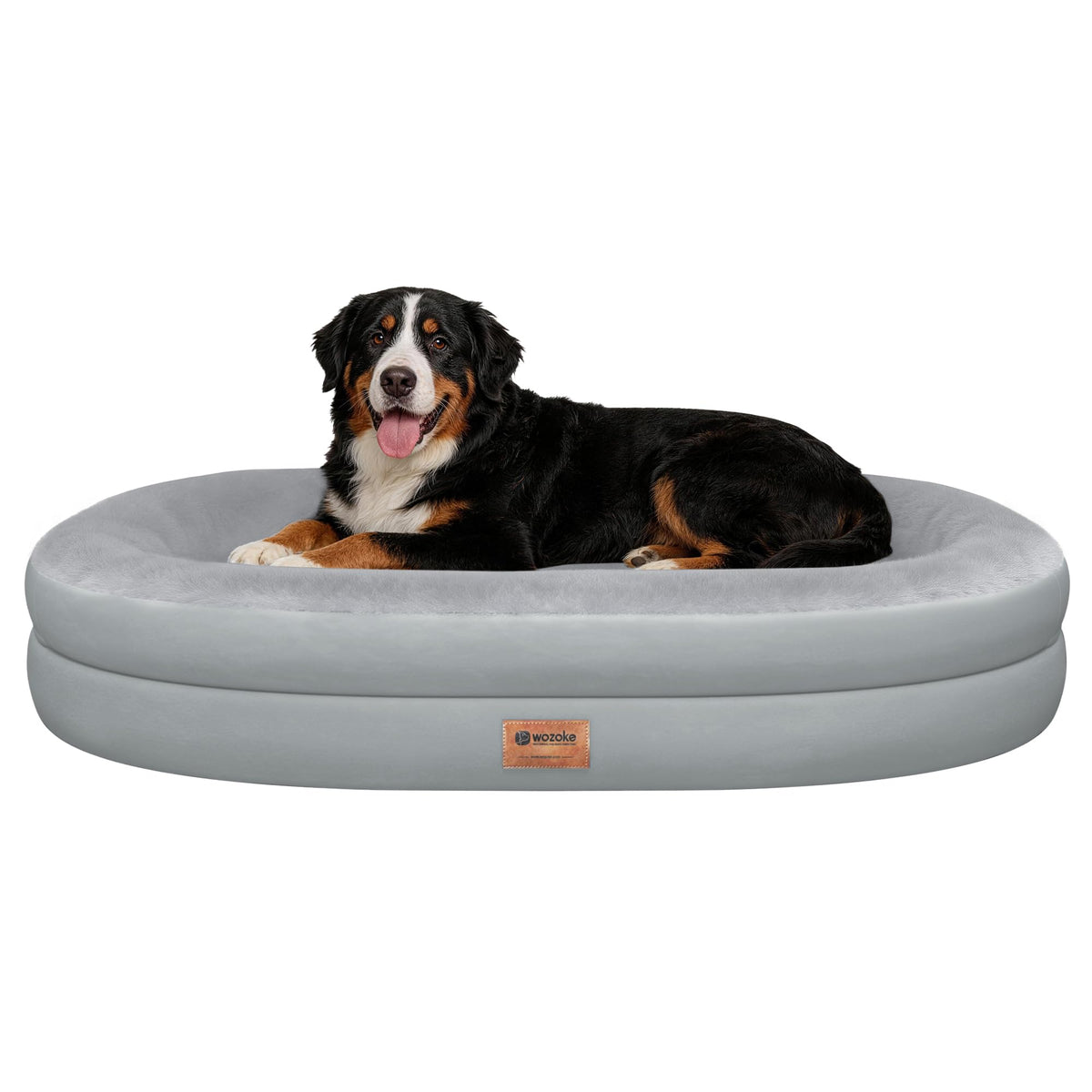 WOZOKE Waterproof Orthopedic Dog Bed for Medium Dogs, Black