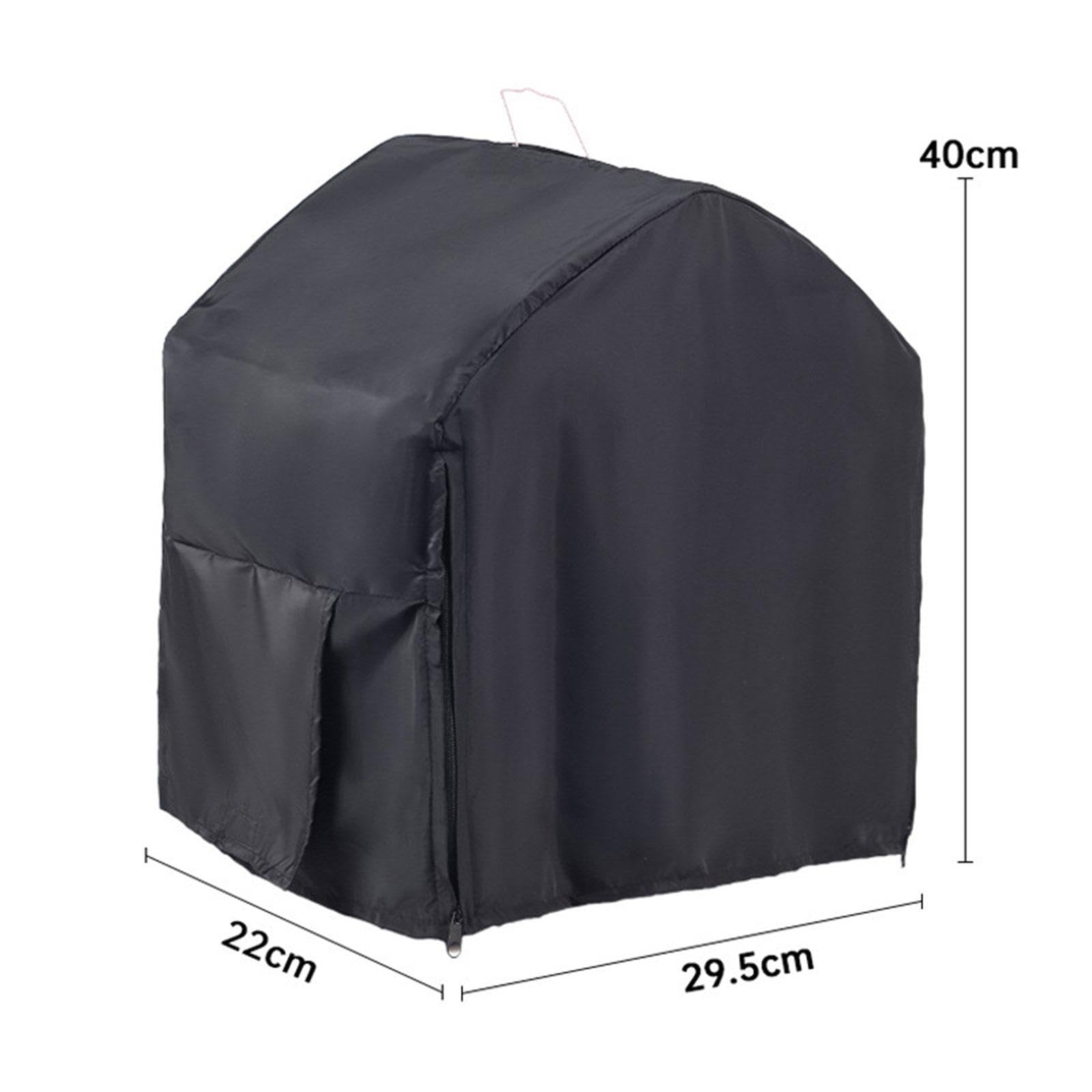 Leefasy Bird Cage Cover for Parakeets and Parrots, 11.61 x 8.66 x 15.75 in Blackout Night Cover with Zipper, Dustproof Privacy Shade for Square Cages