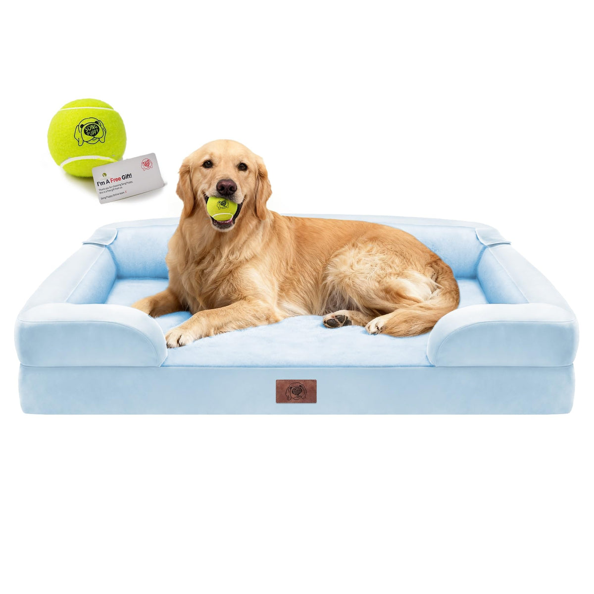 Song Puppy Waterproof Orthopedic Dog Bed for Extra Large Sized Dogs