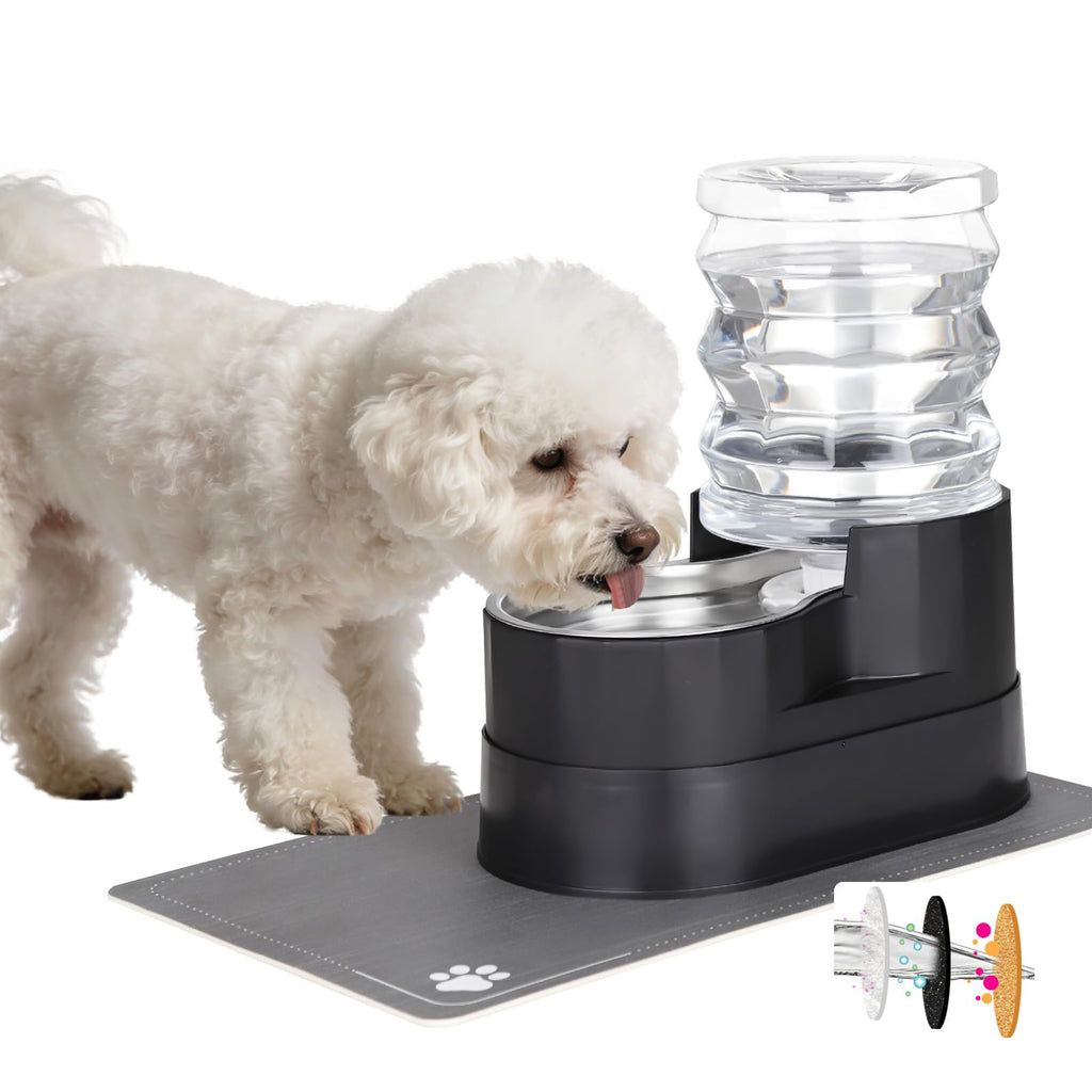 RIZZARI 5L Automatic Cat Water Dispenser: Elevated Filtered Cat Bowl