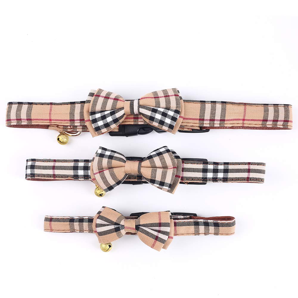 SuperBuddy Dog Collar, Adjustable Dog Collar with Bowtie, Pet Collar for Dog Soft Bowtie Dog Collars for Small Medium Large Pet