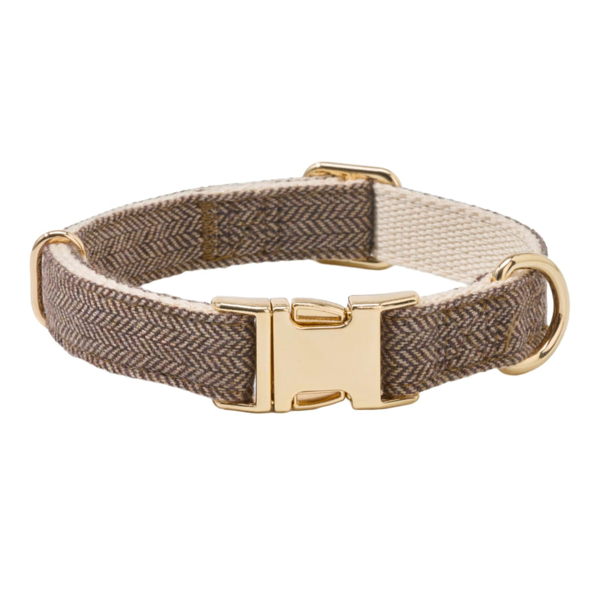 YUDOTE Soft Cotton Dog Collar with Metal Buckle Adjustable Heavy Duty Comfy Corduroy Collars for Small Medium Large Dogs,Light Pink,Large