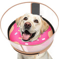 Didopet Inflatable Dog Cone with Anti-Licking Clear Shield, Fits Large Dogs