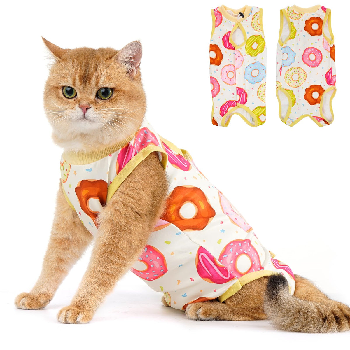 Avont Cat Recovery Suit - Kitten Onesie for Cats After Surgery
