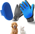 NVNAN Cat & Dog Grooming Gloves - Dog Shampoo Brush & Deshedding Brush for Shedding, Gentle Pet Hair Remover & Massage Gloves for Cats, Dogs, All Fur Types (1 Brush +1 Pair Gloves)
