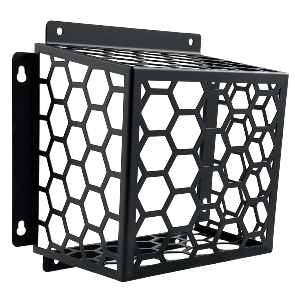 OVNTHYK Dryer Vent Bird Guard - Universal Fits for 3" to 4" Dryer Vents & Exhaust Fan Ventilation Cover (Kitchen/Bathroom), Steel Ventilation Bird Cage, Black
