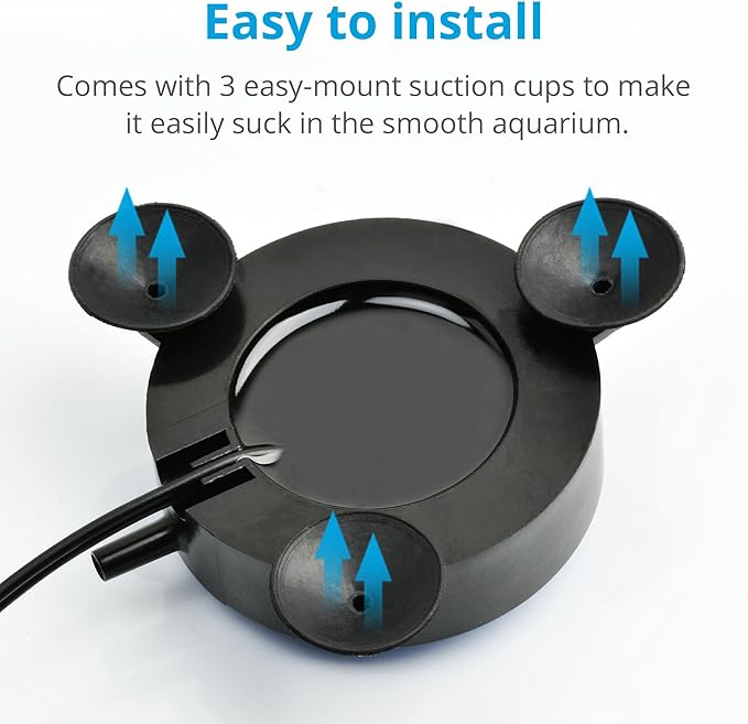 NICREW Aquarium Volcano Ornament Kit, Bubbler Decorations for Fish Tank, Aquarium Bubbling with Multi-Color LEDs