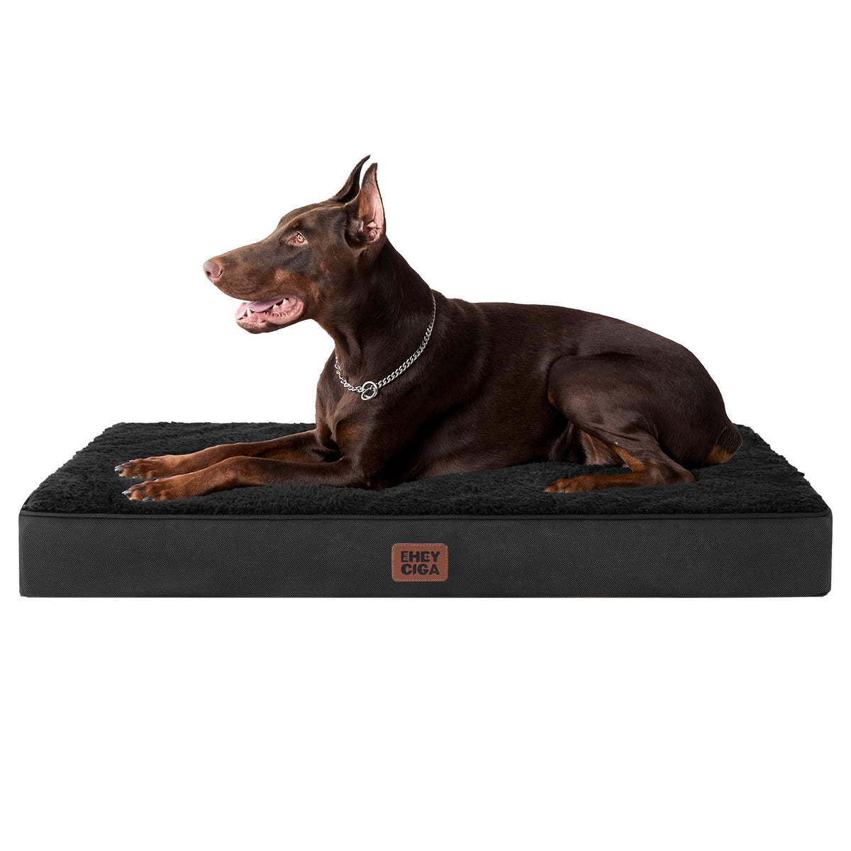 EHEYCIGA Orthopedic Dog Bed Large with Removable Washable Cover, 44IN Beige