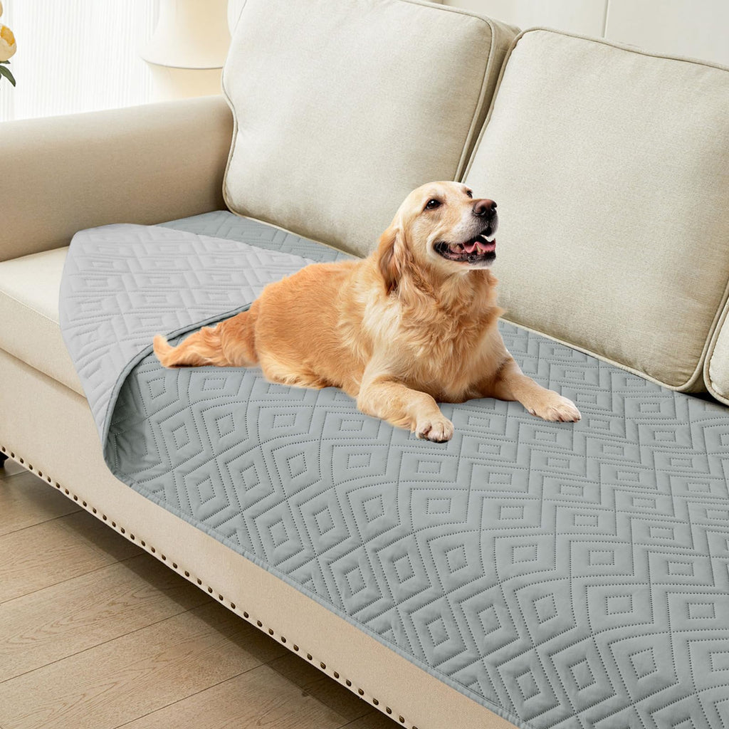 hyha Waterproof Reversible Dog Blanket, Pet Blanket for Sofa Couch