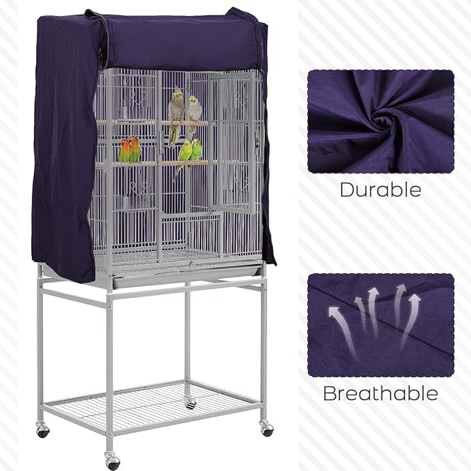 QBLEEV Birdcage Covers, Breathable Universal Bird Parrot Cage Cover Shade