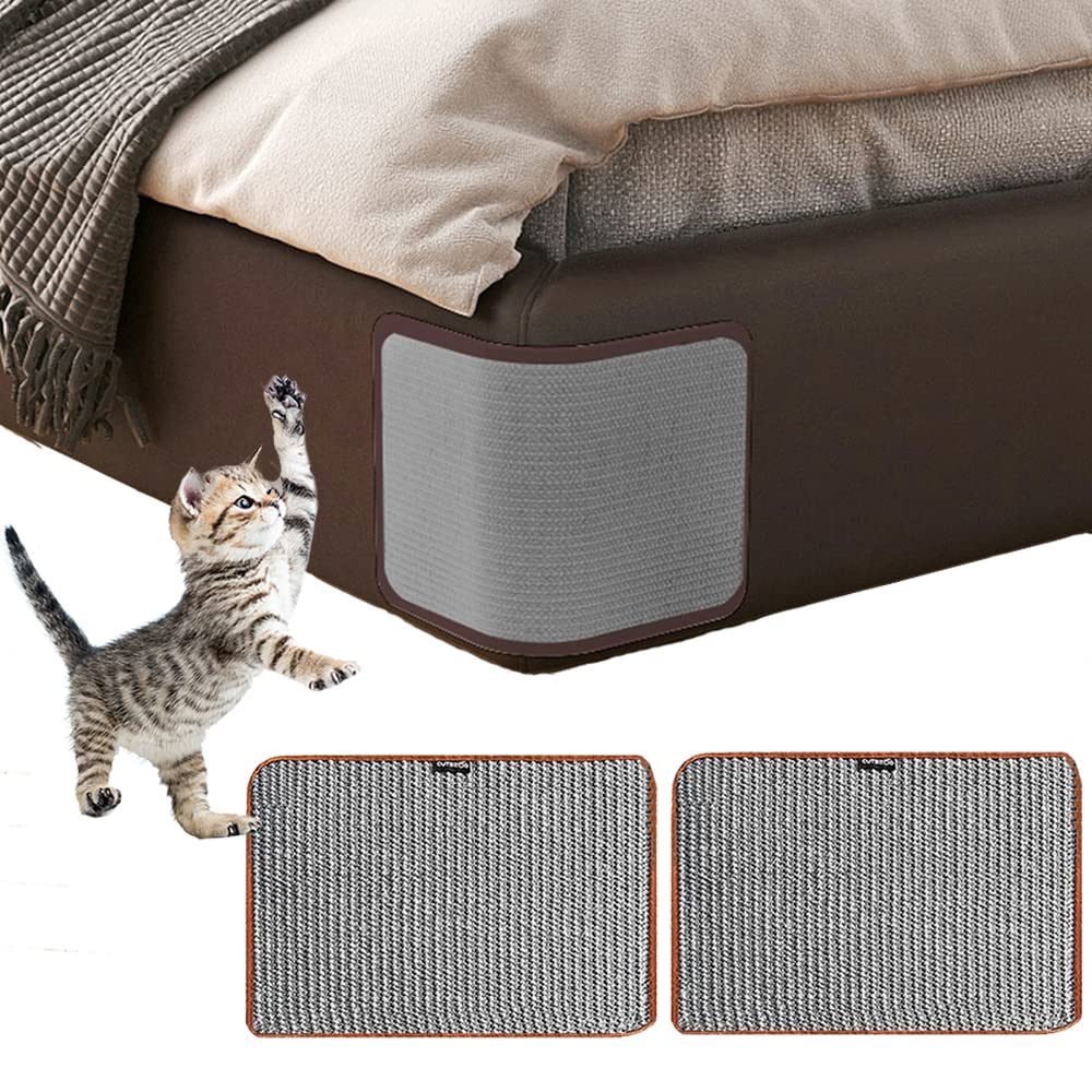 HAOZAIKEJI Cat Scratcher Mat Sofa Protector Natural Sisal Cat Scratching Mat Cat Scratch Couch Cover Heavy Duty Couch Guard Easy Installation Scratch Pad for Grinding Claws Protecting Furniture