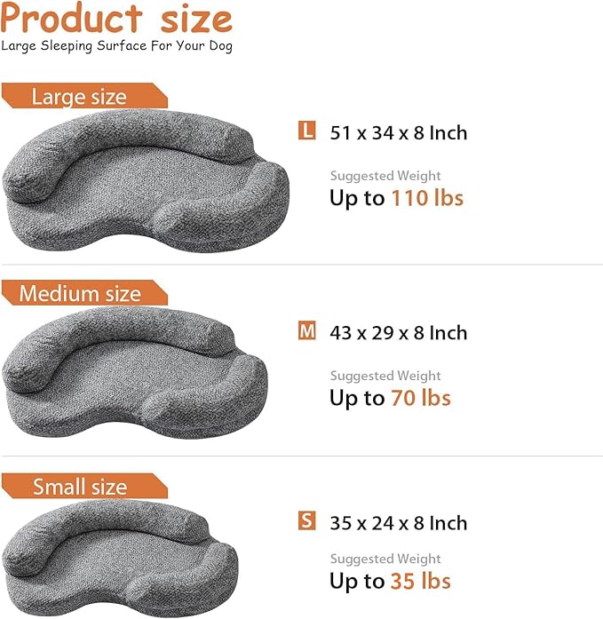 DogTender Circle Dog Bed for Small Dogs, Calming, Orthopedic Memory Foam